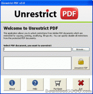 Bypass PDF Print Restriction screenshot